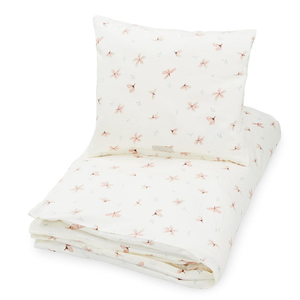 Kinderbettwäsche, 100 x 140 cm – GOTS Windflower Creme