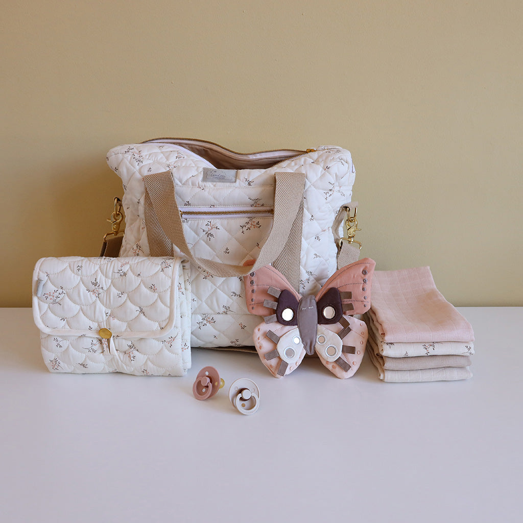 Wickelauflage, gesteppt – OCS Ashley, Latte