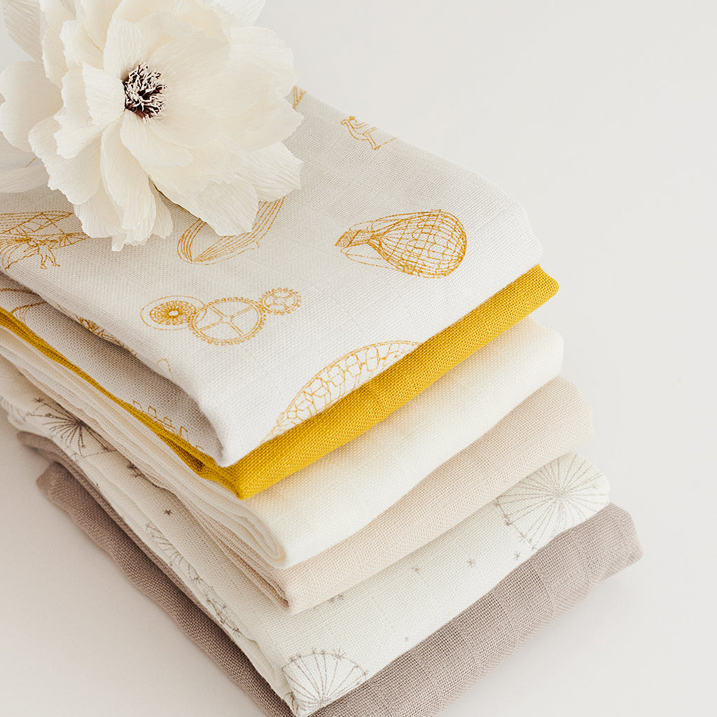 Musselin-Tuch, 2er-Pack – GOTS Hazel