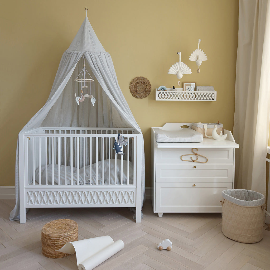 Bettwäsche, Baby, 70 x 100 cm – GOTS Classic Stripes Blue