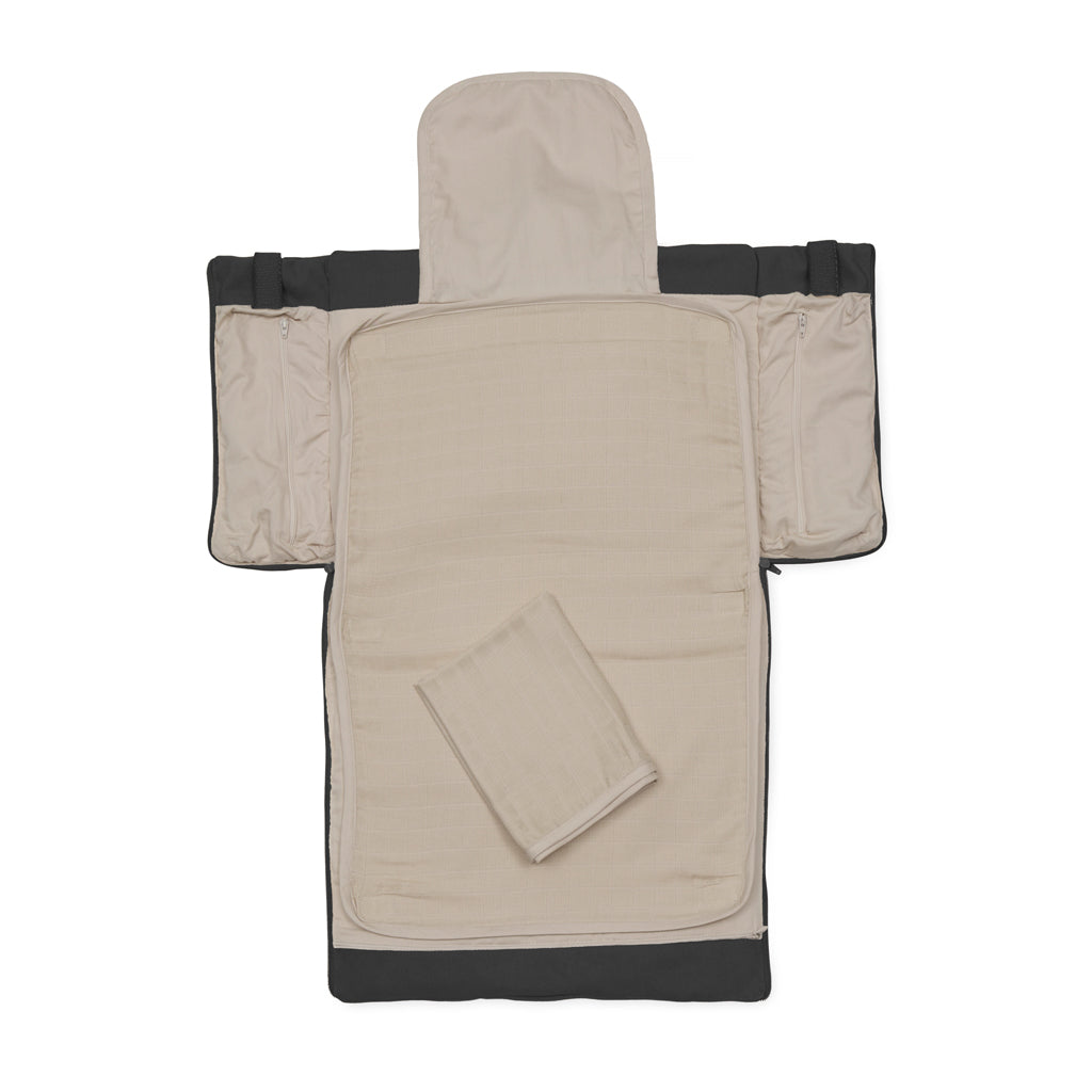 Ausklappbare Wickeltasche - OCS - Black