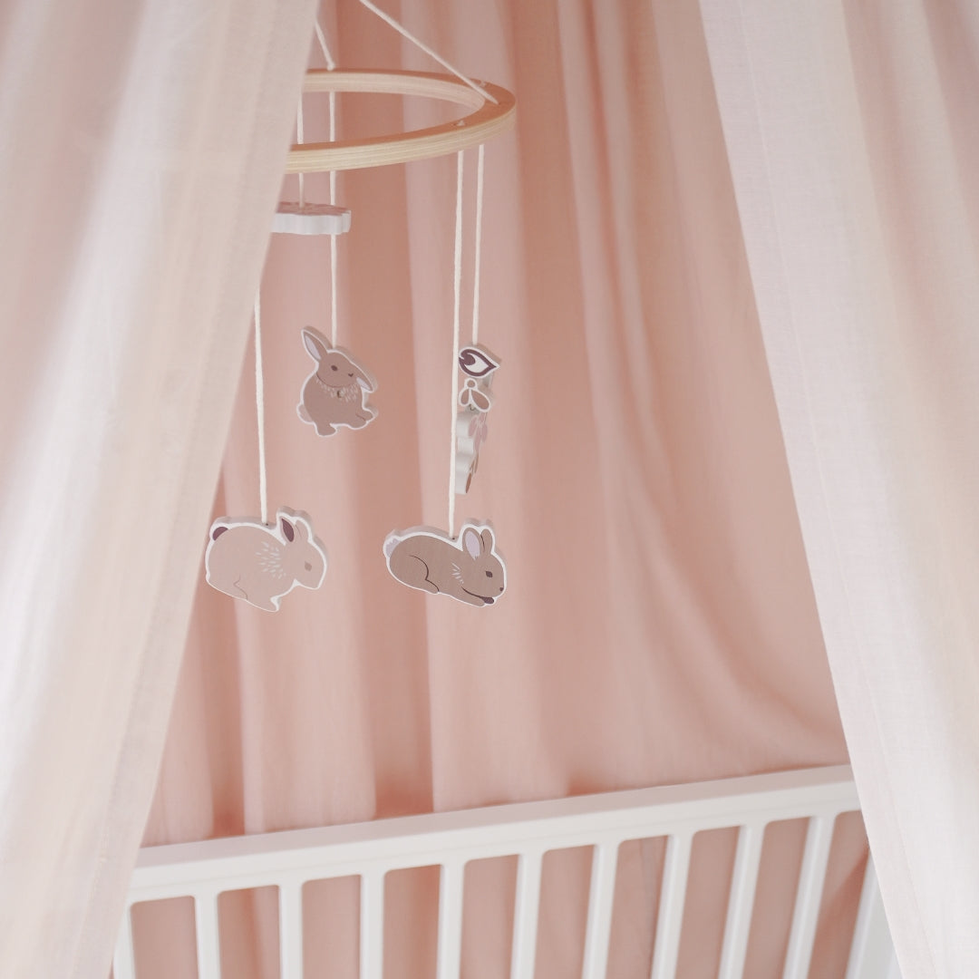 Holzmobile für Babybett - Augusta