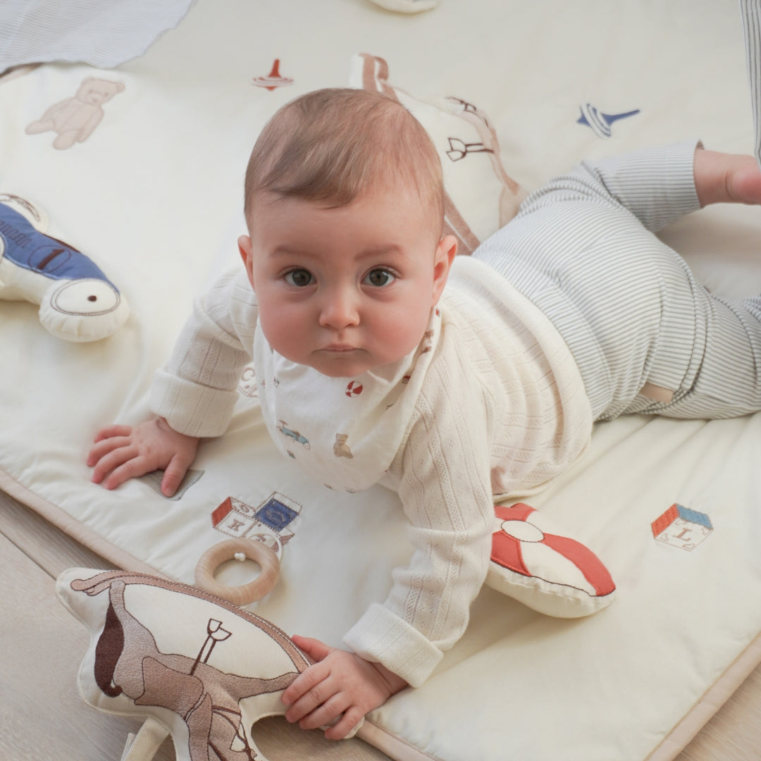Baby Leggings Clara - GOTS -  Classic Stripes Blue
