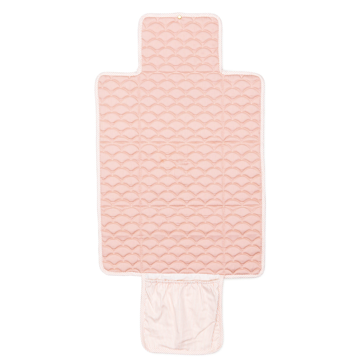 Gesteppte Wickelunterlage - OCS - Classic Stripes Rose