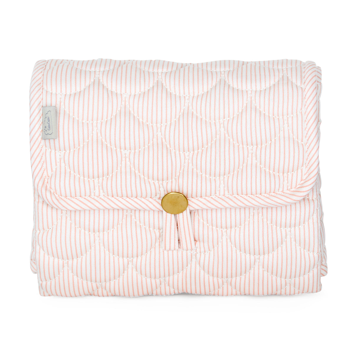 Gesteppte Wickelunterlage - OCS - Classic Stripes Rose