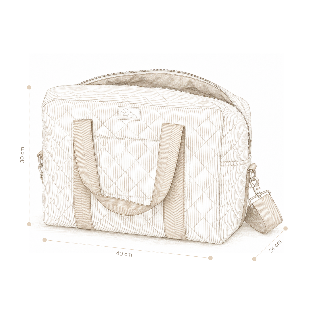 Wickeltasche mit halten, groß - OCS - Honey