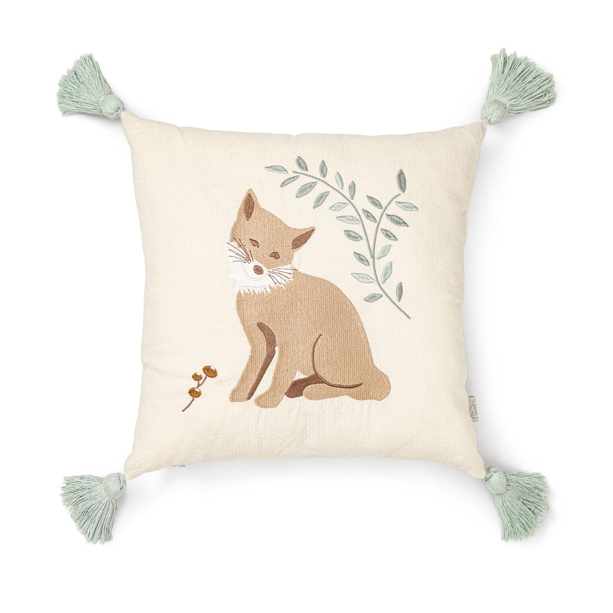Kinder Besticktes Kissen - OCS - Woodland