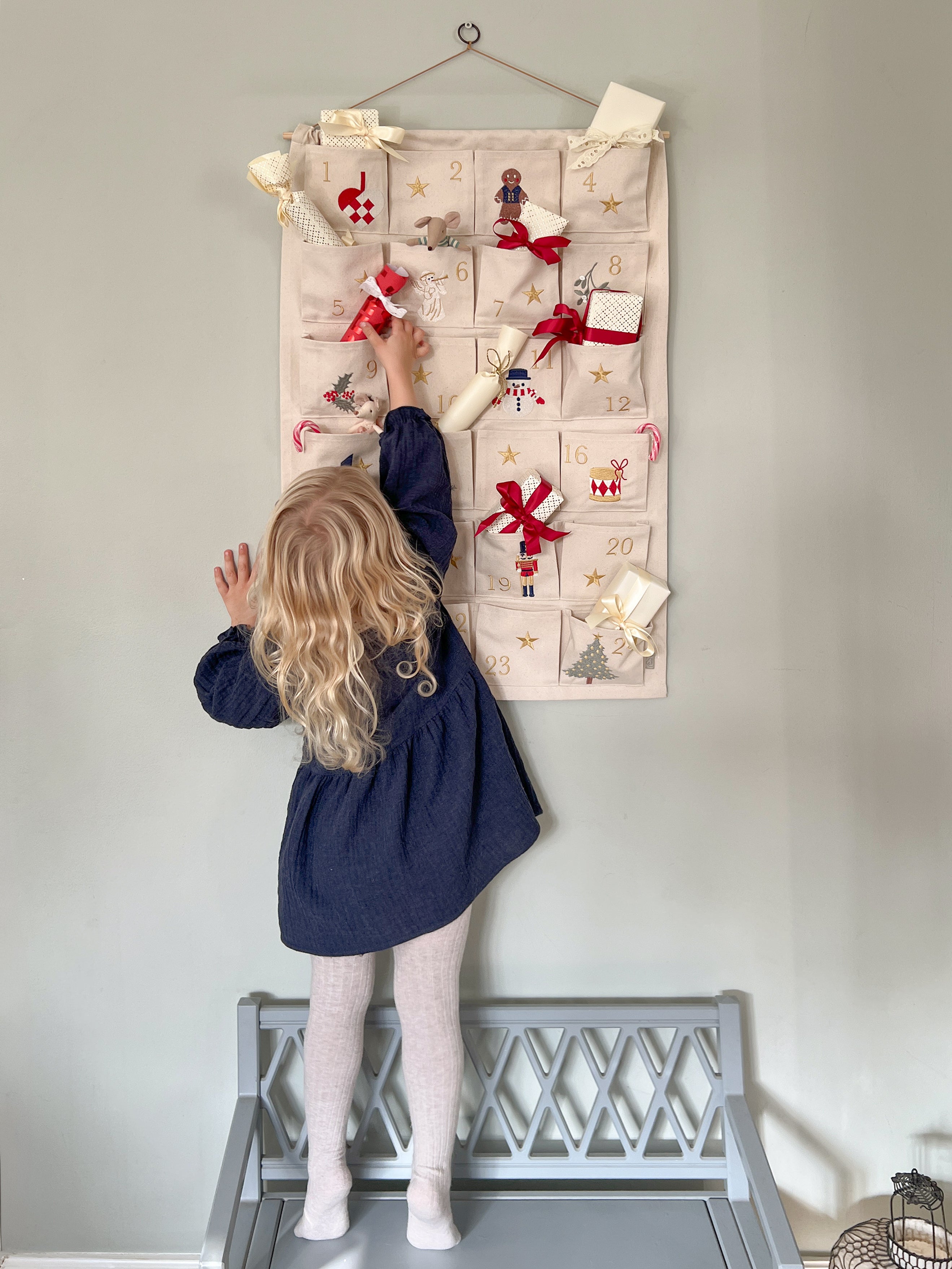 Weihnachtskalender - GOTS - Beige