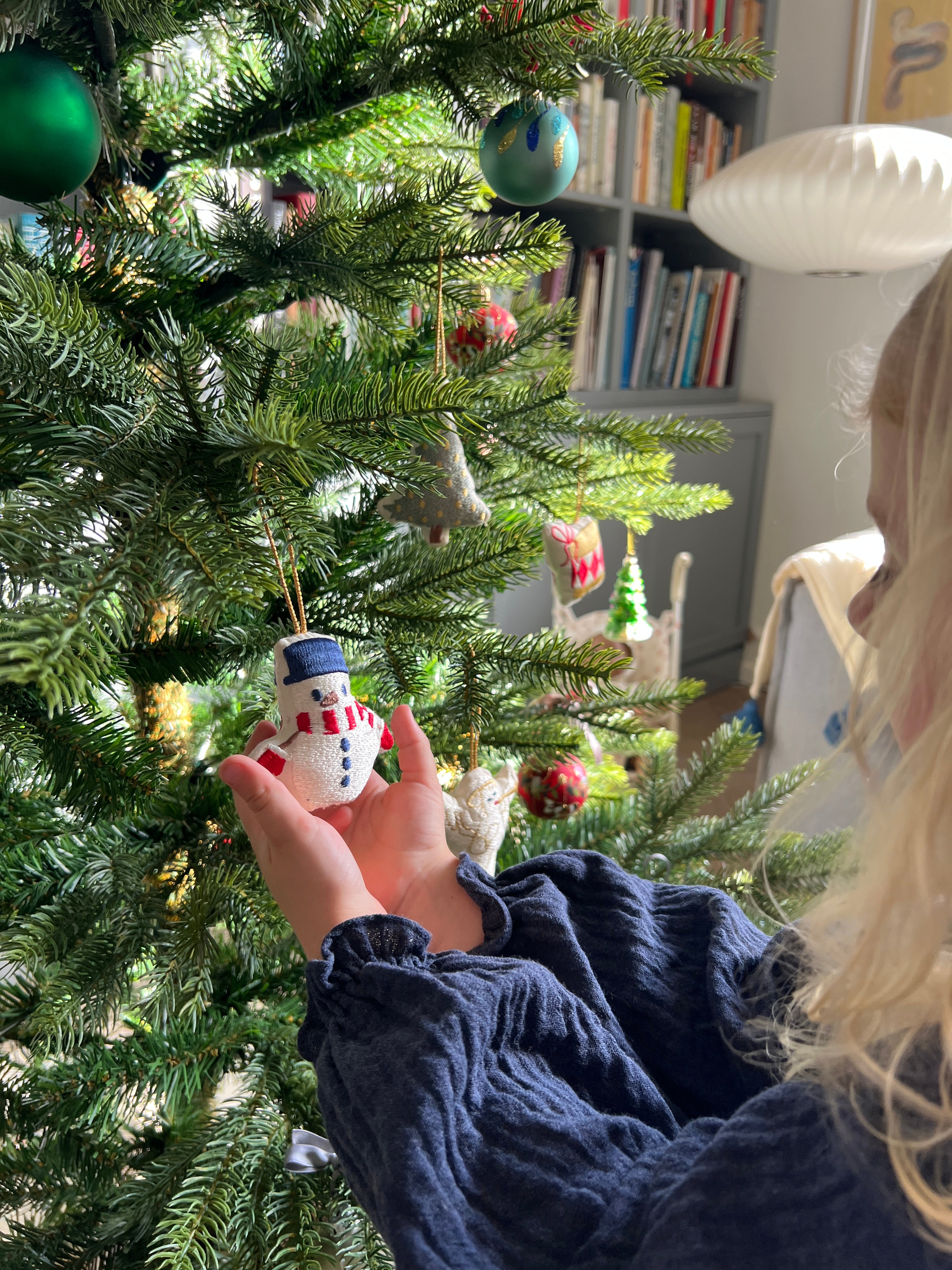 Weihnachtsschmuck Set - GOTS - Schneemann