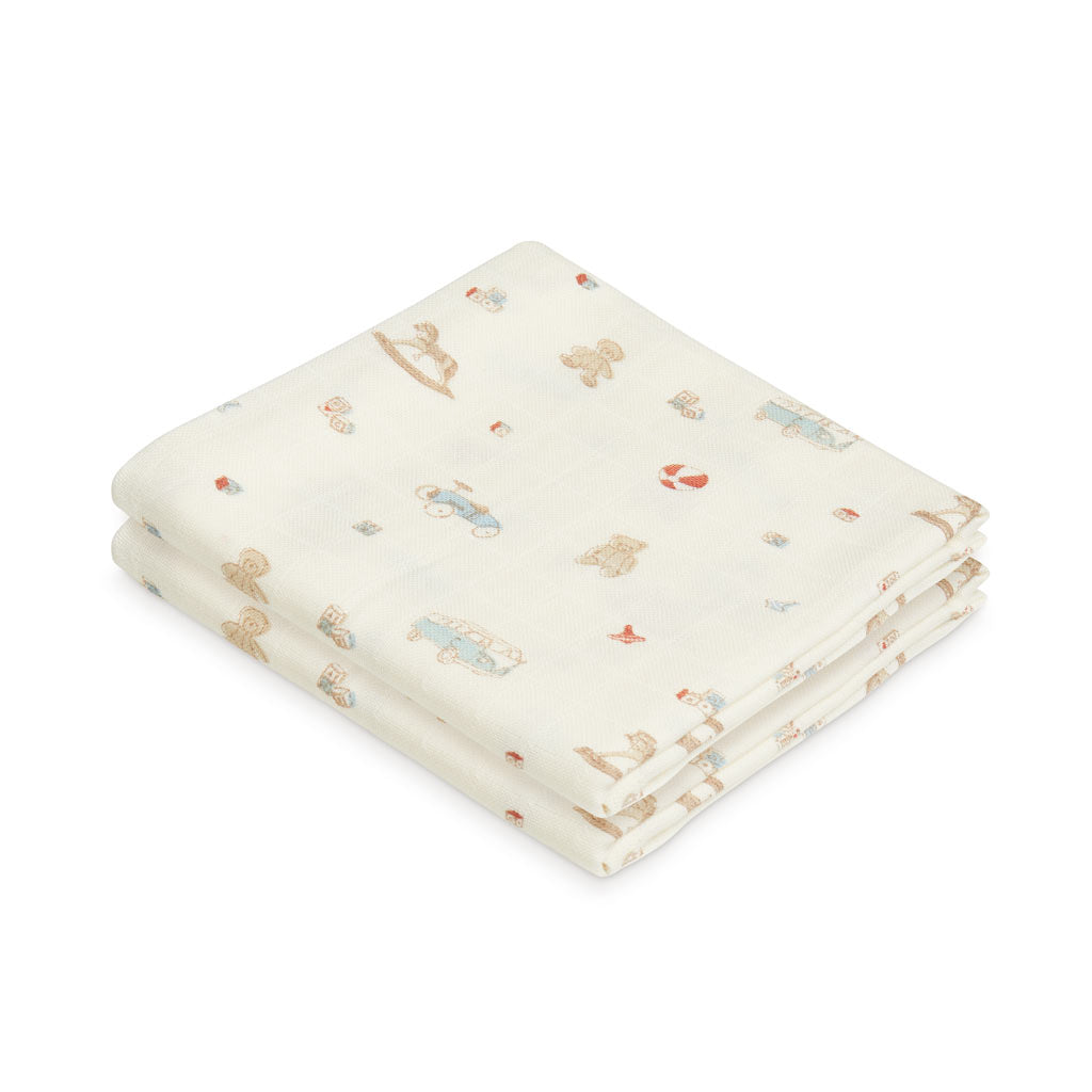 Mulltuch, 2 pack- GOTS - Vintage Toys