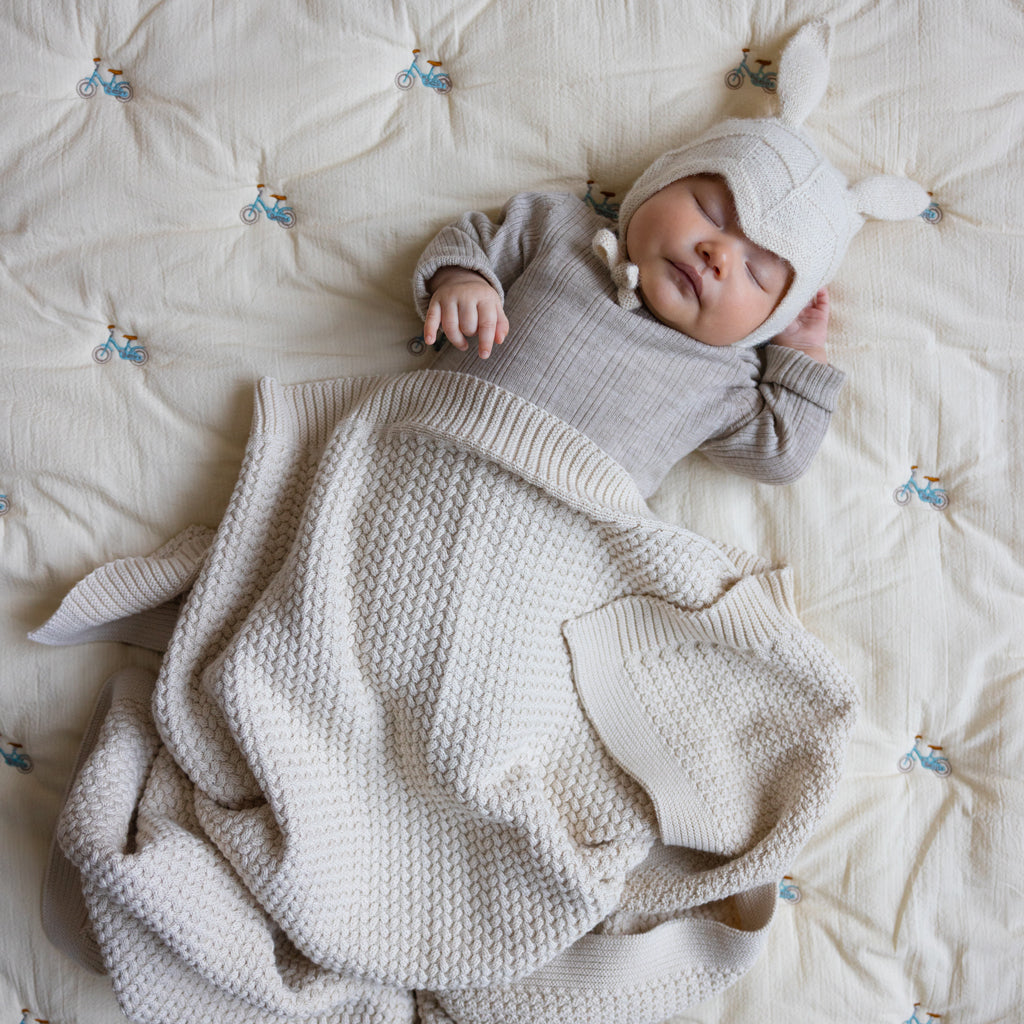 Harper Strick Babydecke - GOTS - Off White