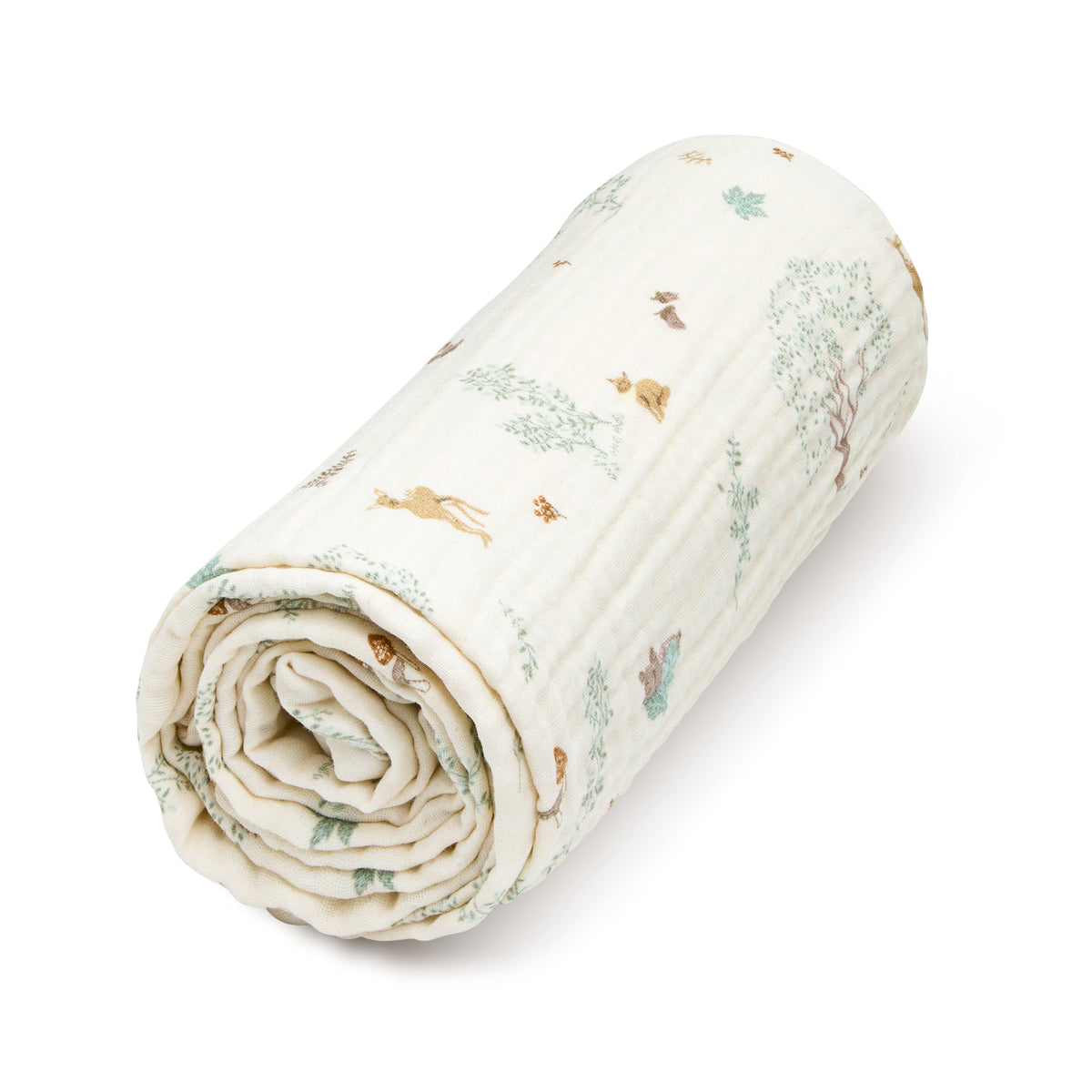 Mulltuch Decke - GOTS - Woodland