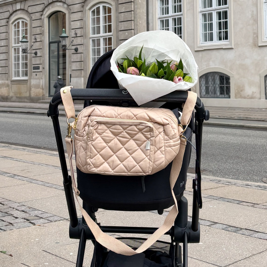 Wickeltasche, kleine - OCS - Latte