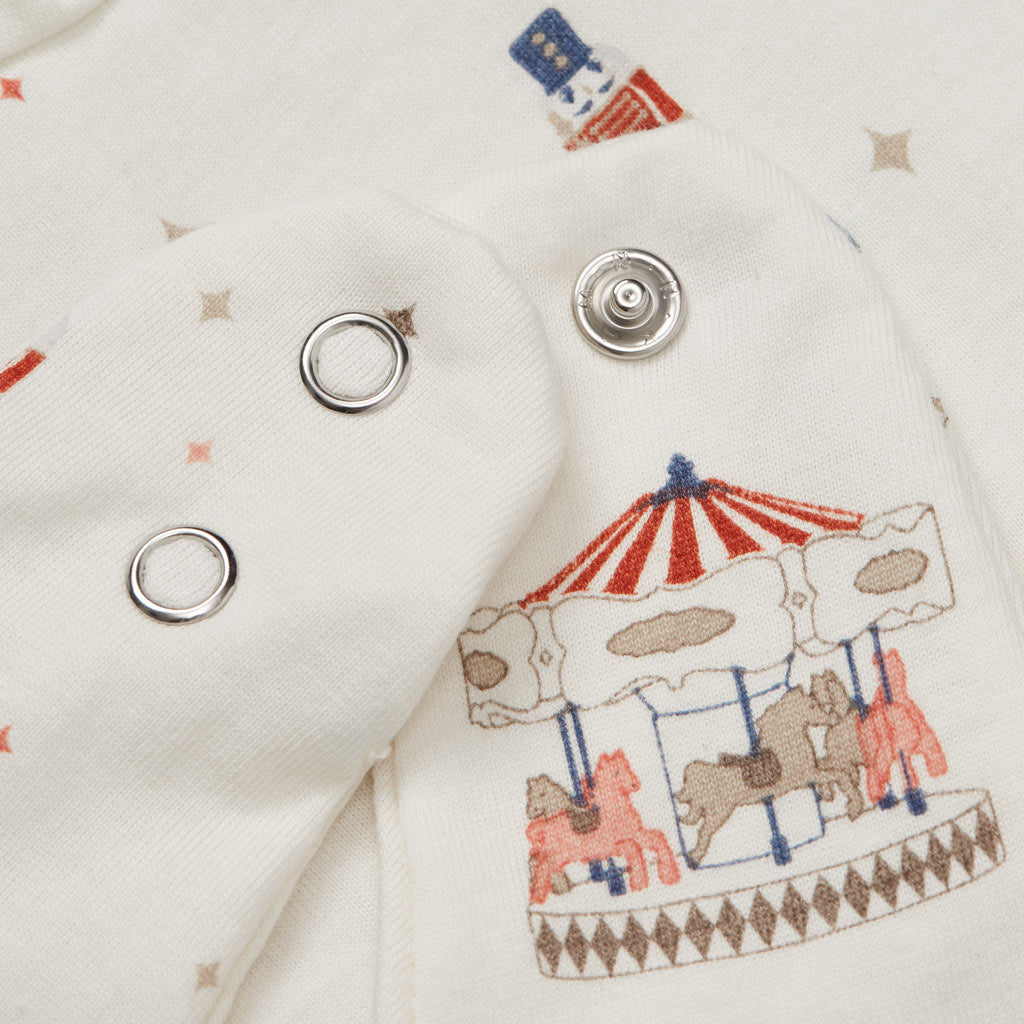 Bandana Bib, Jersey, 2-Pack - GOTS - Carousel