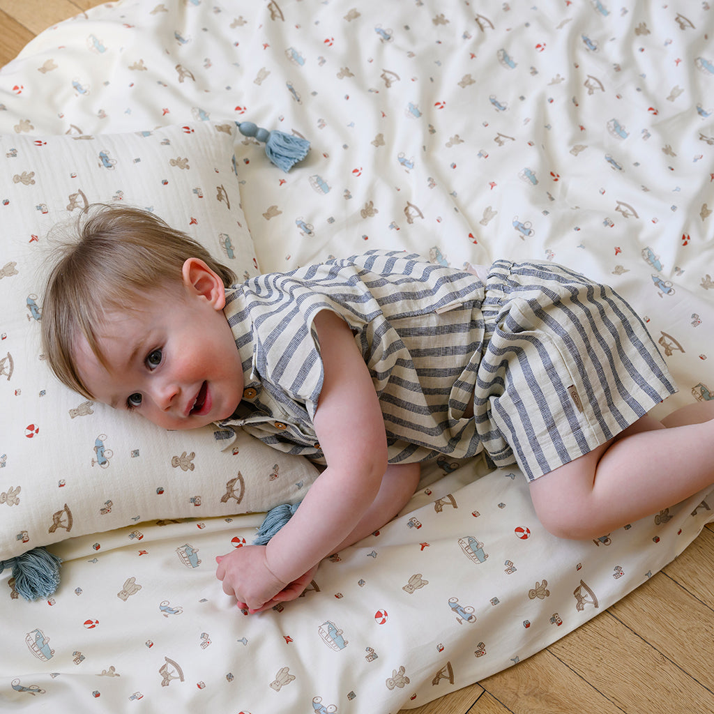 Junior Bettwäsche, 100x140cm - GOTS - Vintage Toys