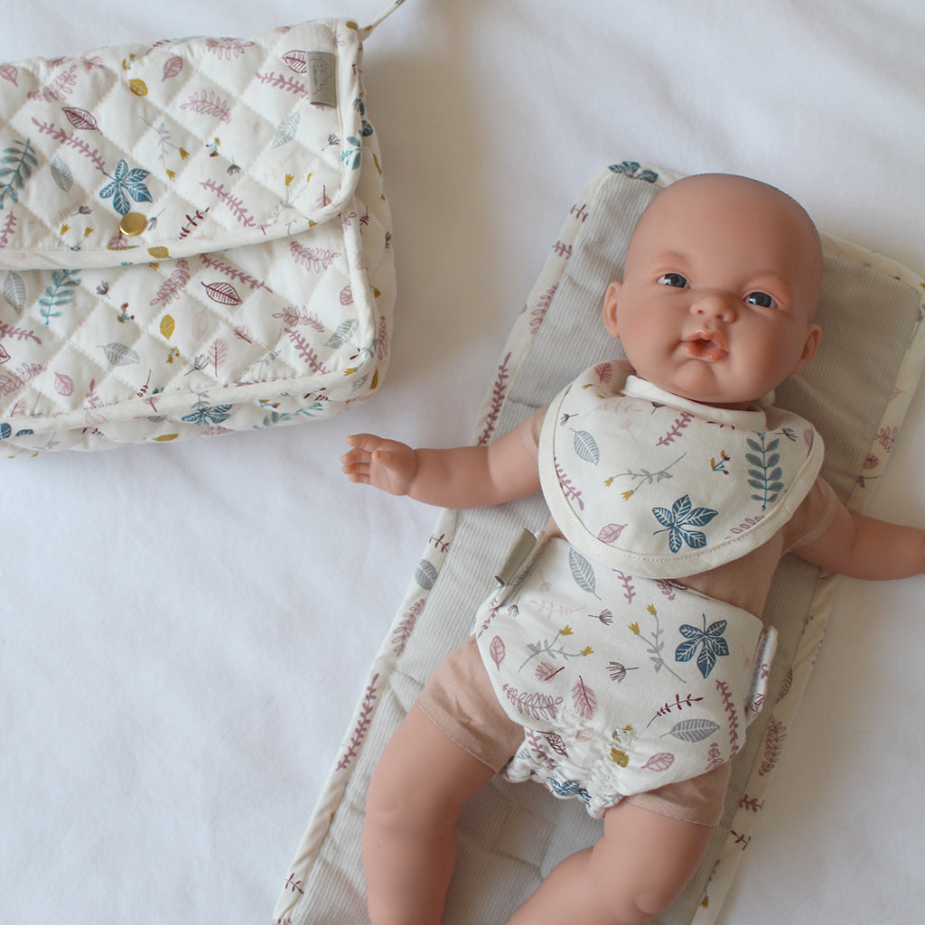 Doll's Changing Bag - OCS Pressed Leaves Rose