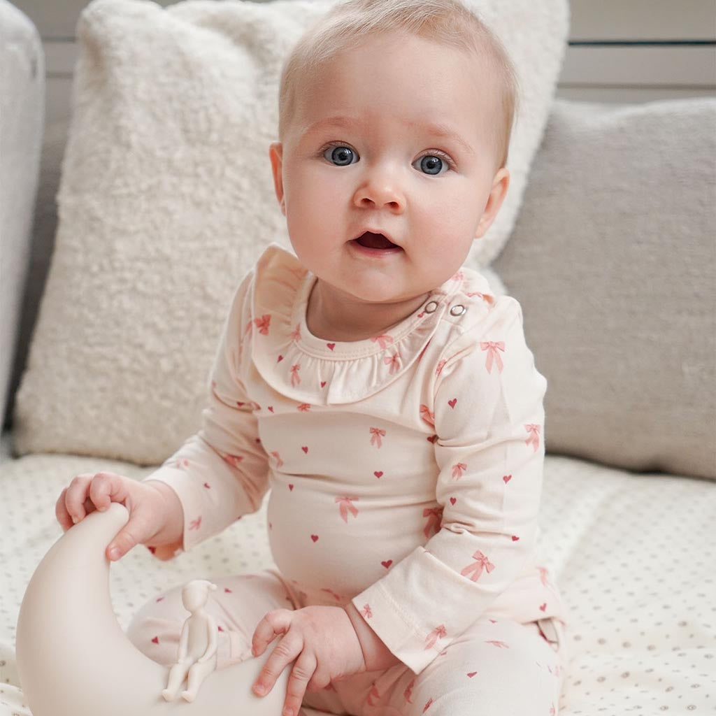 Langärmeliger Body Holly - GOTS - Bows