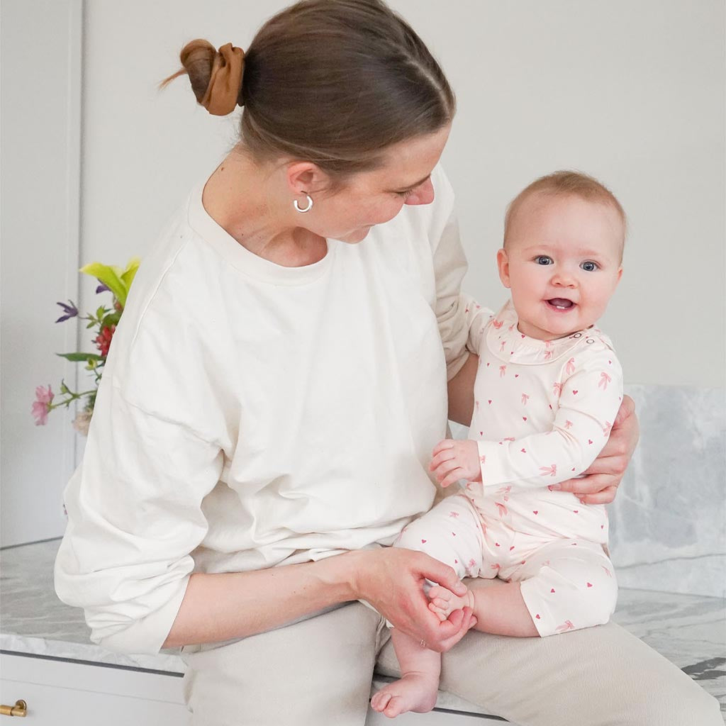 Langärmeliger Body Holly - GOTS - Bows