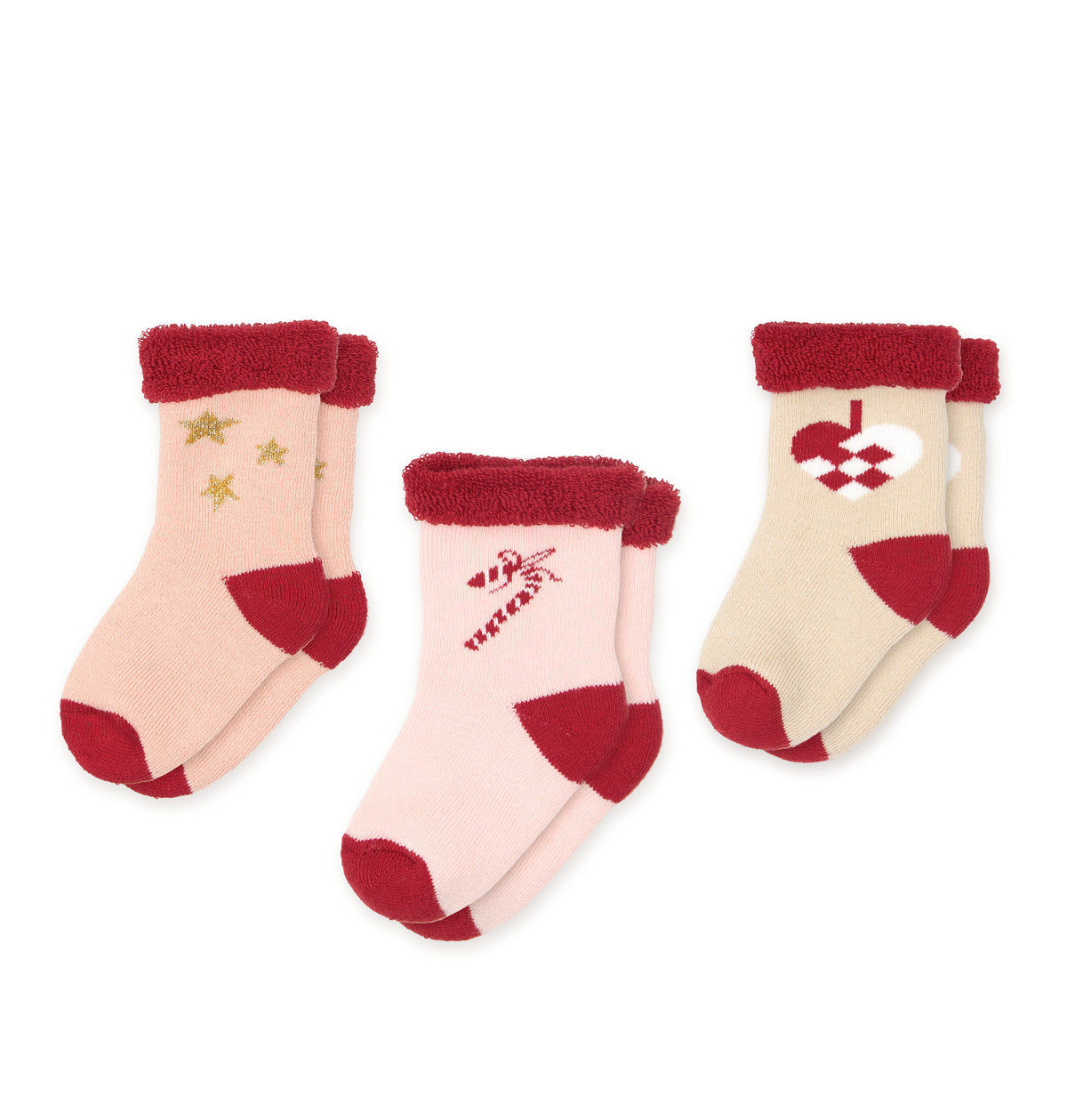Frotteestrümpfe Safi, 13-15 - Candy Cane - 3 Pack