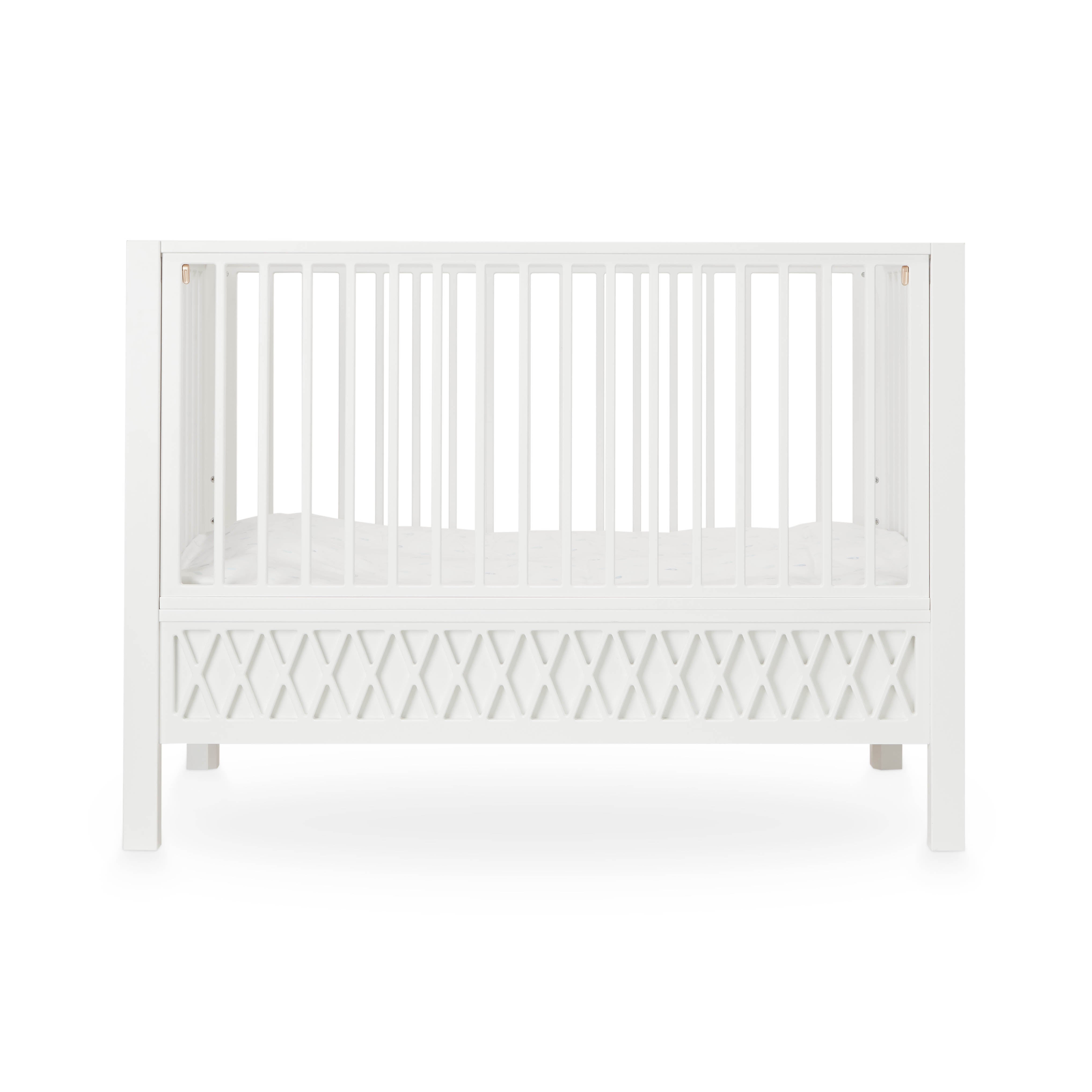 Harlequin Babybett, 60 x 120 cm, FSC Mix – Weiß