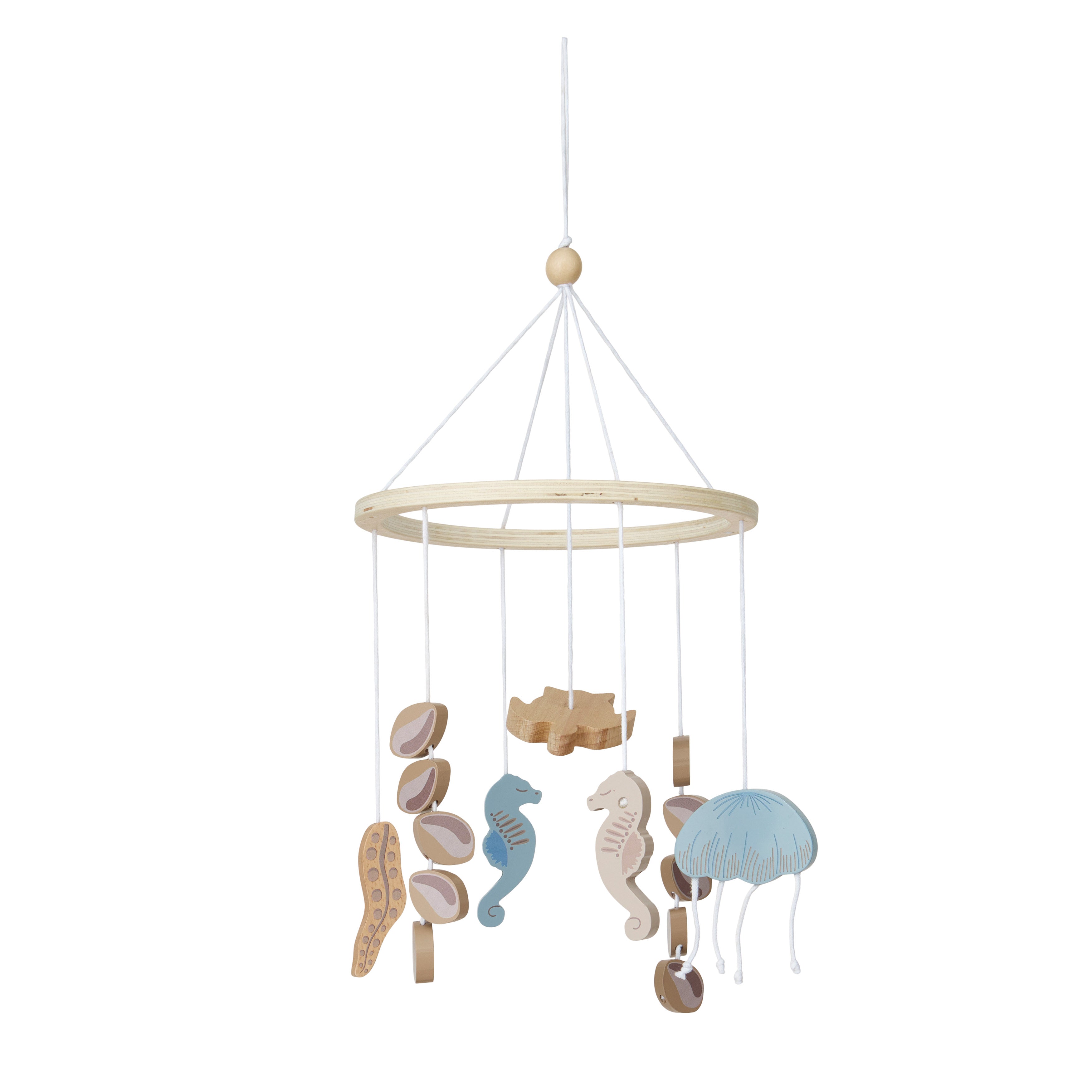 Holzmobile für Babybett - Sea Garden