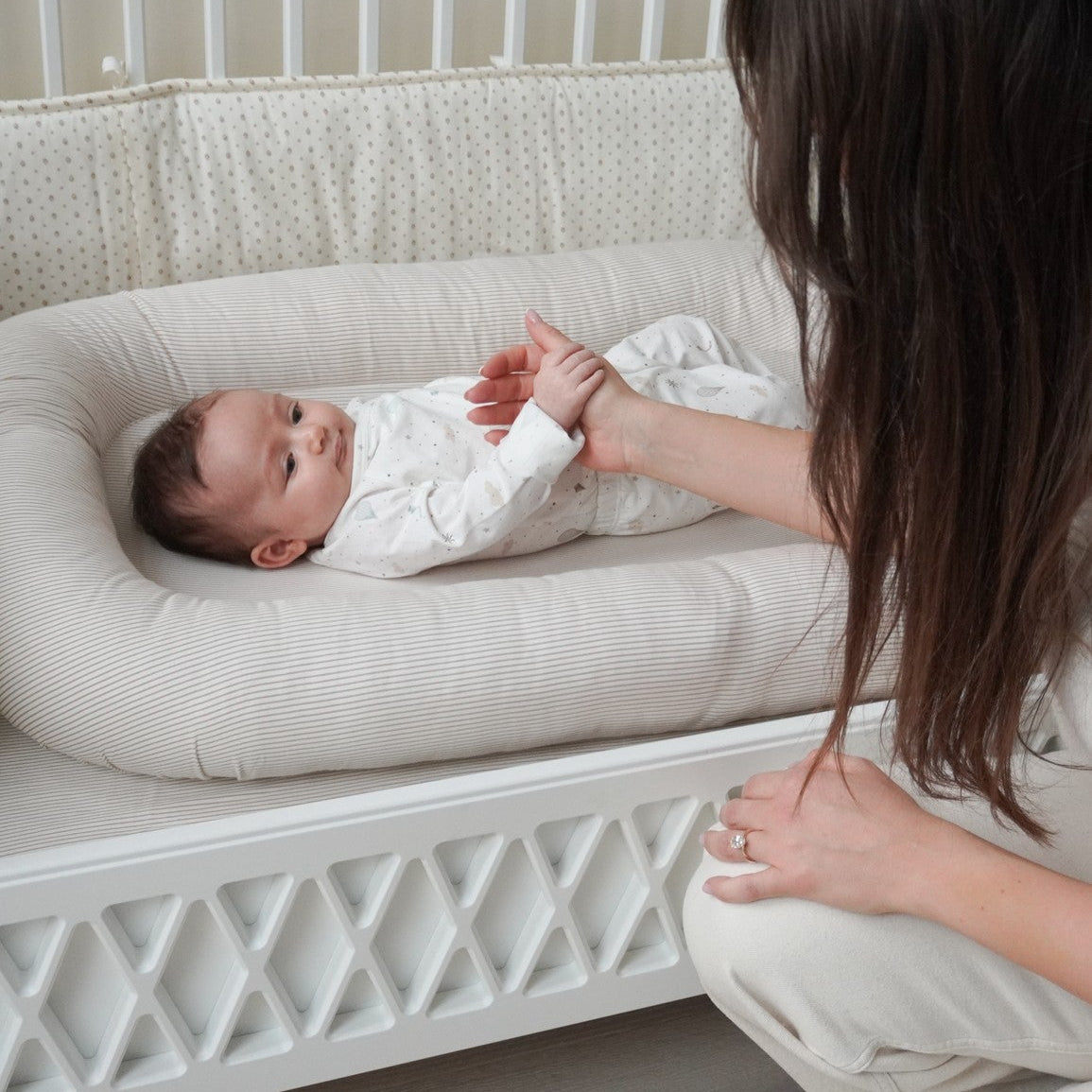 Baby Nestchen - OCS - Classic Stripes Camel