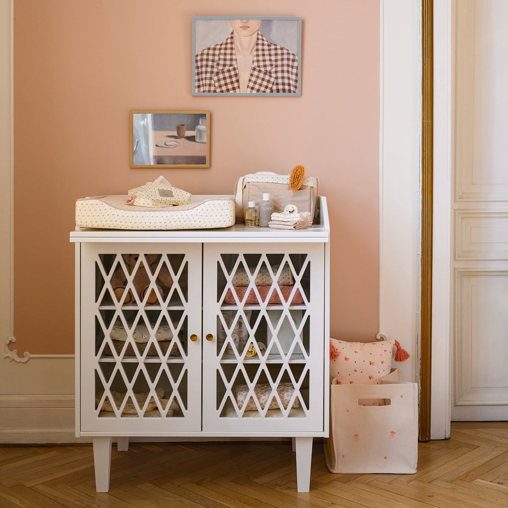 Harlequin Wickeltisch, FSC Mix – Weiß