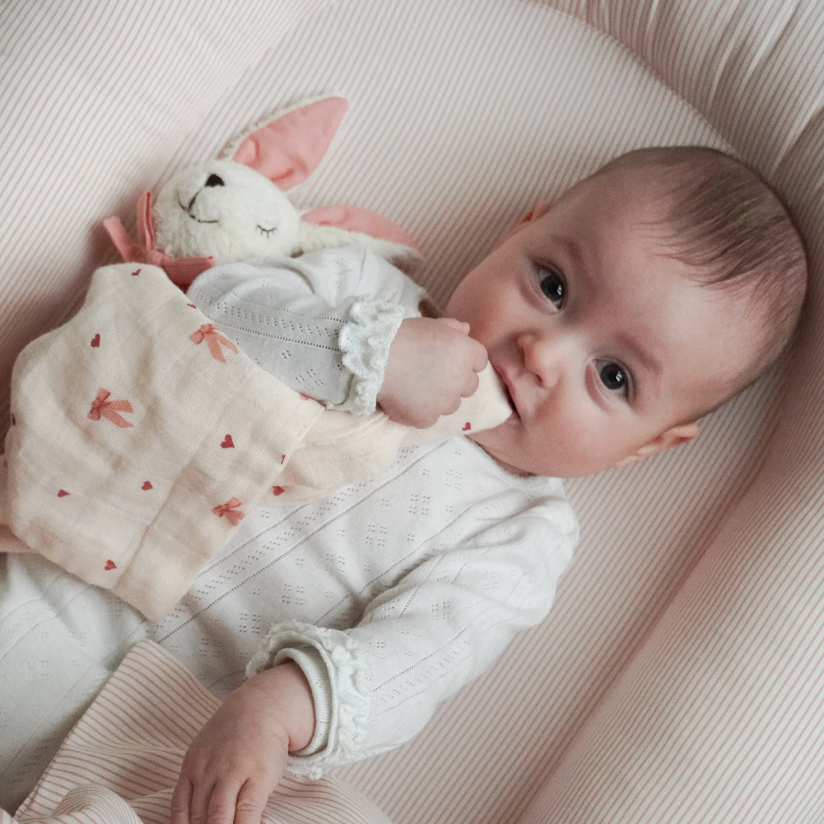 Baby Nestchen - OCS - Classic Stripes Rose