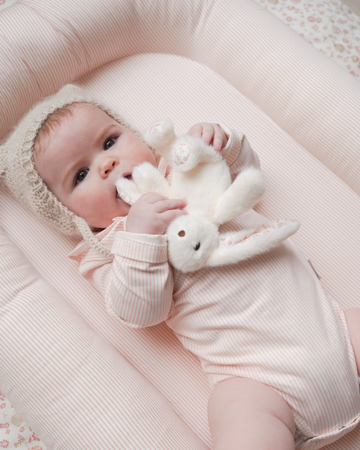 Elva Kuscheltier Hase kleine - Off-White/Augusta