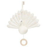 Pfauen Spieluhr - OCS Creme White