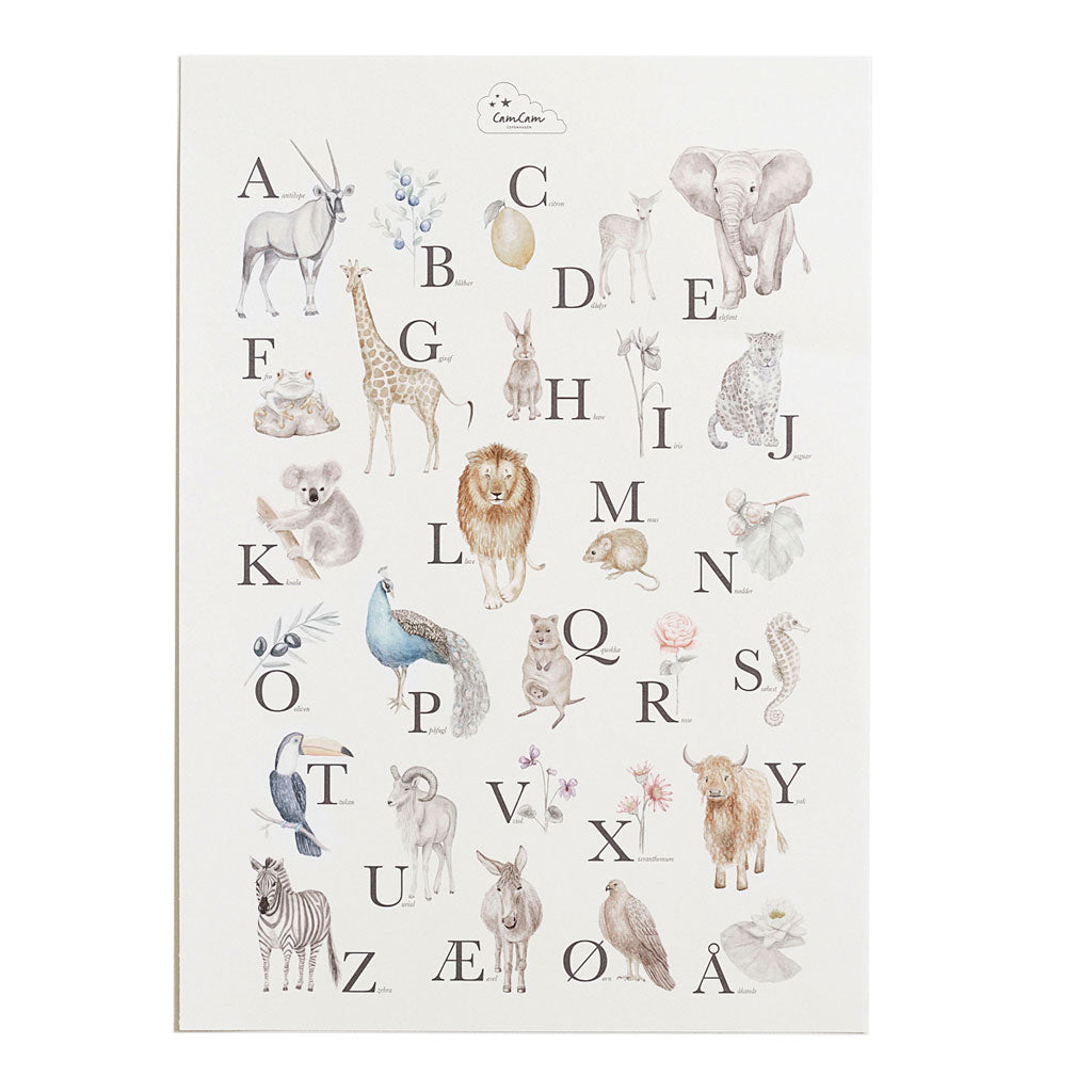 Alphabet-Poster - Dänische Version
