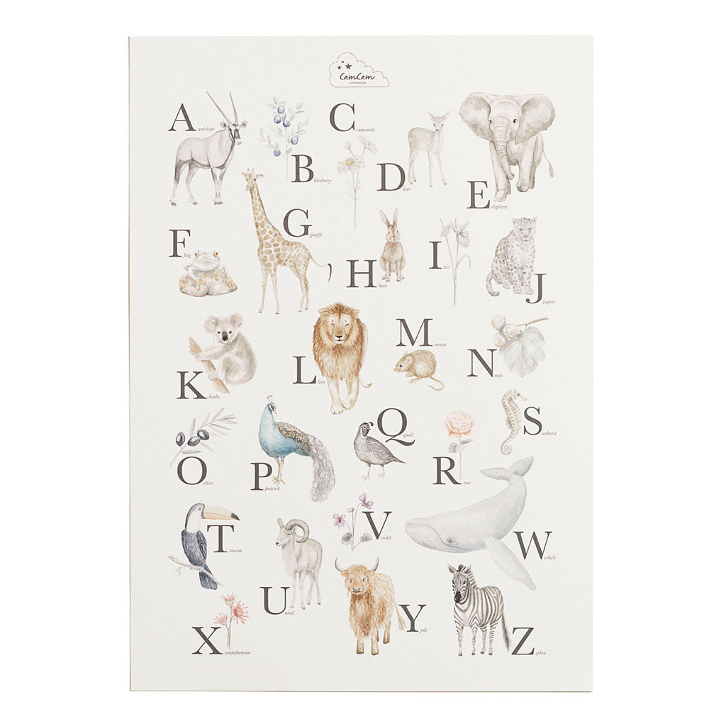 Alphabet-Poster – englische Version