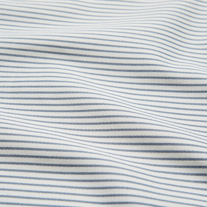 DE Classic 135x200cm Blue - – Stripes GOTS Erwachsenen-Bettwäsche,